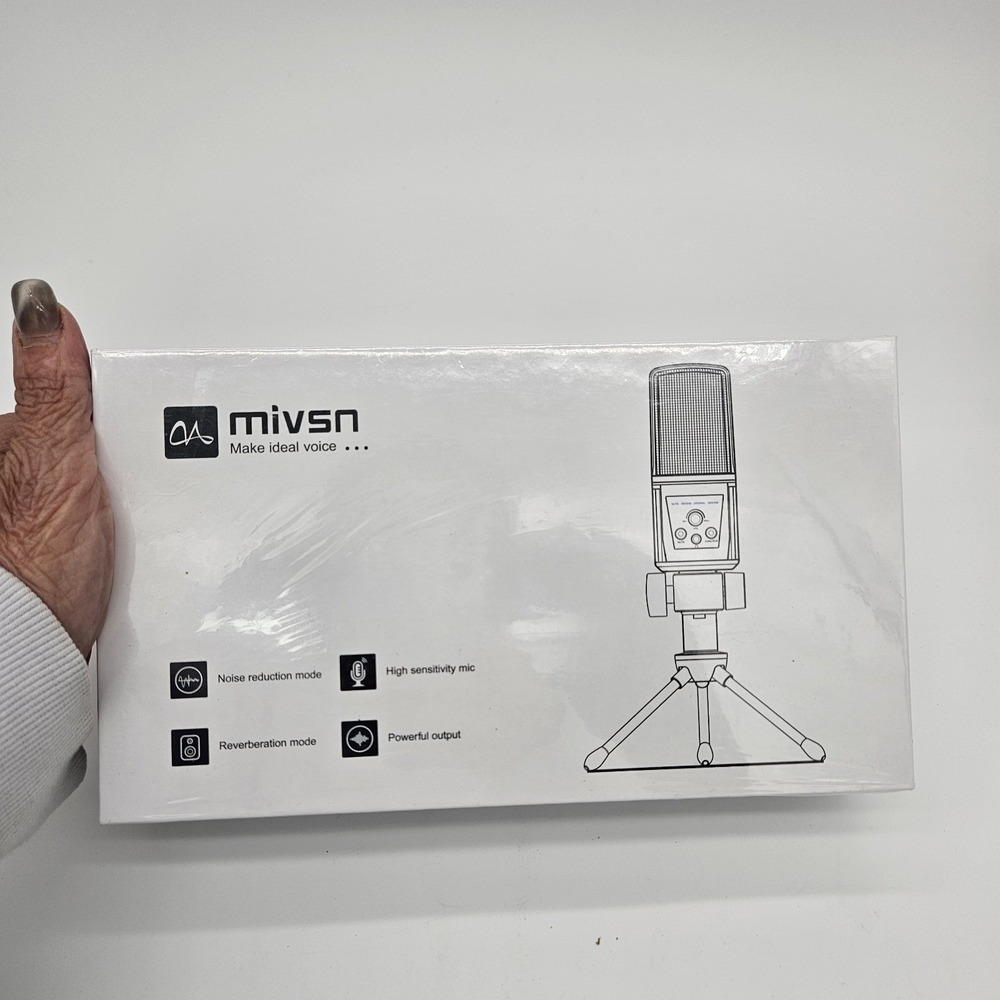 MIVSN Live Podcast Microphone For Computer USB New Sealed Package